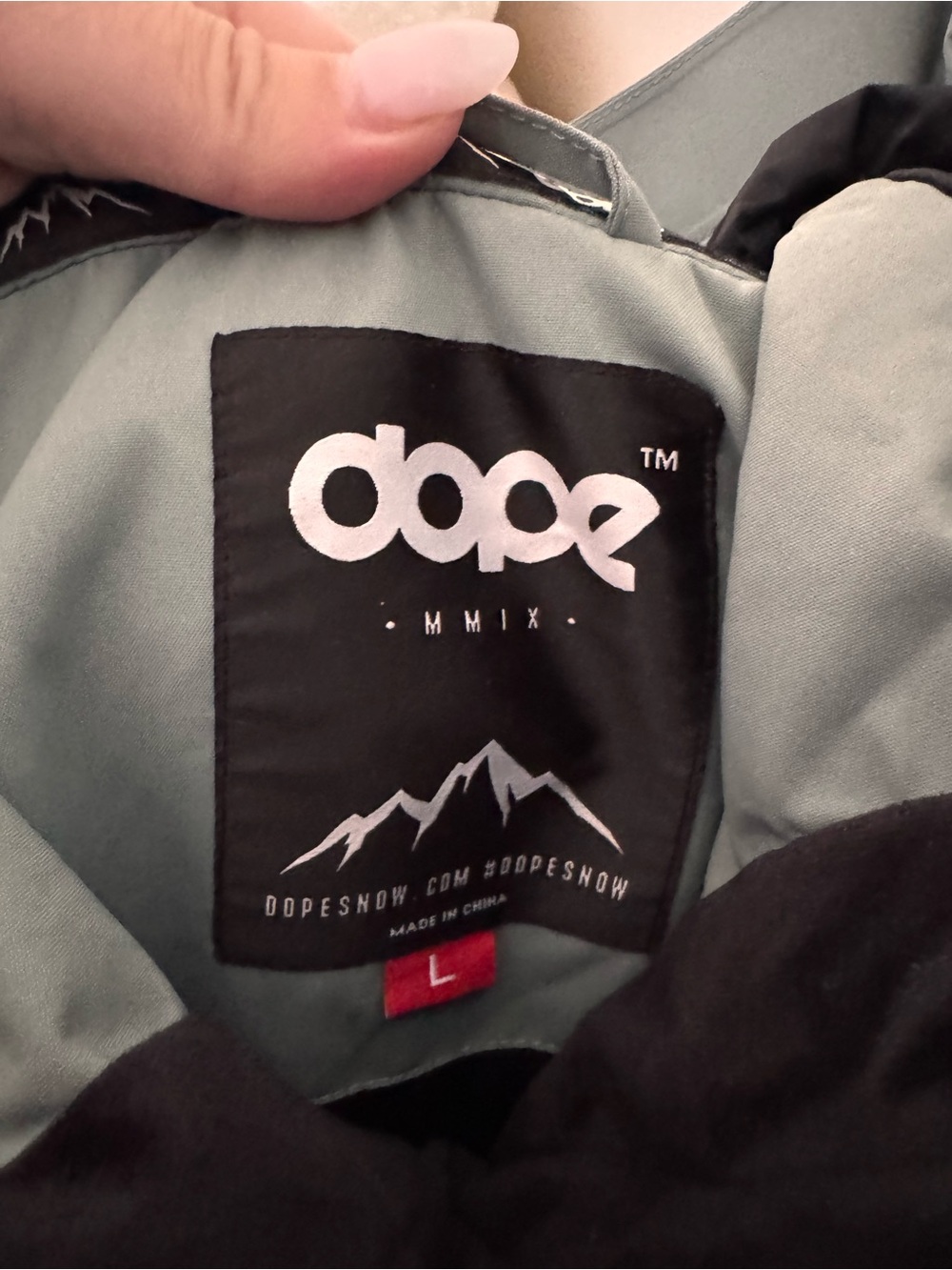 DOPE Sage Green Snowboard/ Ski Arnok Pullover Jacket - Picture 6 of 6